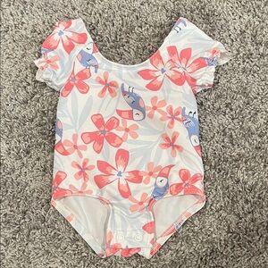 Carter's Pink and Blue Floral Bodysuit